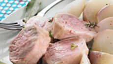 Filet mignon et navets nouveaux