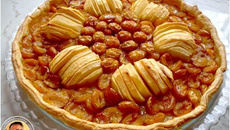 Tarte mirabelles / pommes