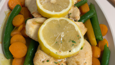 Poulet au citron et petits légumes