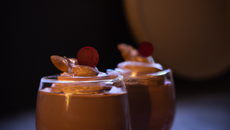 Mousse au chocolat et à la crème de marron