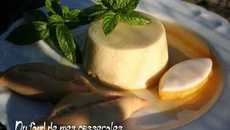 Panacotta aux calissons et navettes à la fleur d'oranger
