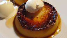 Moelleux aux pommes caramélisées et au fromage blanc