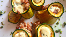 Courgettes farcies au fromage de brebis