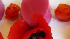 Bavarois de betterave au tarama