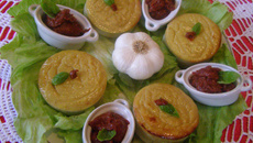 Flan d'ail au fromage blanc
