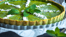 Tarte menthe chèvre