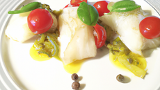 Papillotes de cabillaud au citron vert et tomates confites