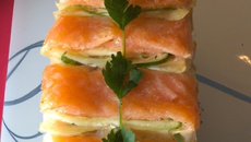 Mille-feuille de saumon