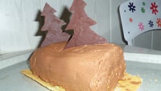 Bûche de Noël au kiri et au chocolat