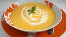 Velouté de potiron au fromage frais