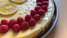 Cheese-cake citron framboise