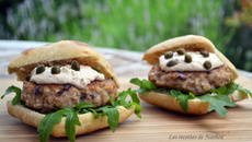 Burgers "vitello tonnato" (burgers de veau sauce au thon)