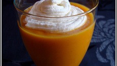 Velouté de potimarron à la crème fouettée