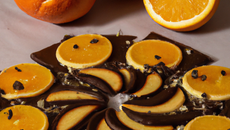 Biscuit léger au chocolat et oranges confites