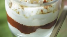 Velouté de Céleri en Cappuccino au Caviar d'Escargot, Mousse de lait à la courge et truffe noire