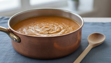 Soupe aubergines et tomates