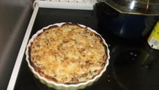 Tarte aux moules et aux champignons
