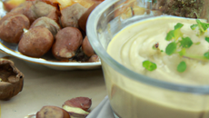 Crème de topinambours aux noix
