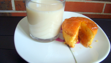 Muffins à la rhubarbe