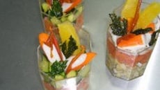 Verrines farandole de légumes