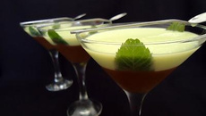 Verrines choco menthe