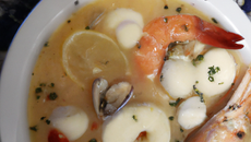 Bouillon parmentier aux fruits de mer