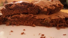 Brownie au chocolat et à l'orange confite