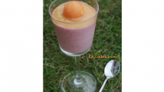 Coupe framboise - crème de calissons