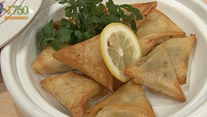 Briouates de crevettes à la chermoula