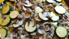 Recette express champignons/courgette