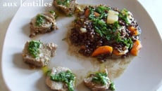 Langue de porc aux lentilles et son potage du Petit Bistro de Mamigoz