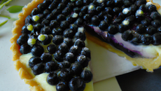 Tarte aux myrtilles allégée