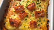 Gratin de saumon et chorizo