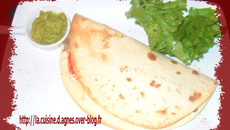 Tortilla en sandwich poulet-curry