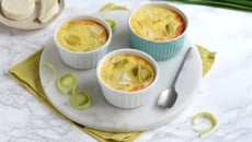 Flan aux poireaux et au fromage