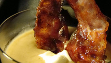 Crème de châtaignes au lard