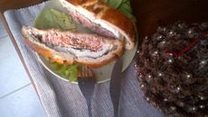 Coulibiac au saumon et à la faisselle