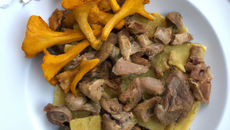 Rôti de veau aux chanterelles