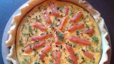 Quiche saumon poivron