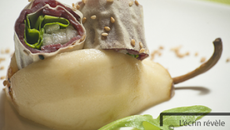 Makis canard poire roquette & cointreau
