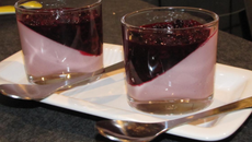 Panna cotta à la mûre