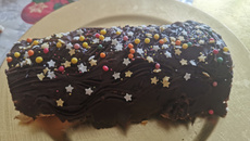 Bûche au chocolat à la crème au beurre