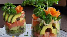 Verrine d'avocat et saumon au thermomix