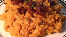 risotto de pâtes au chorizo