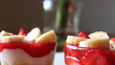 Verrines fraises / bananes