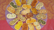 Palmiers aux 3 fromages faciles