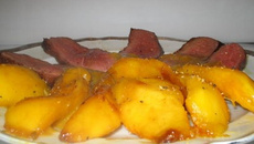 Magret de canard sucré-salé aux mangues