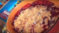 Crumble aux fruits rouges