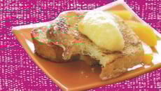 Pain perdu et mousse de mangue