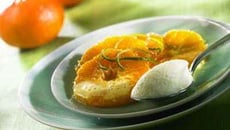 Mousse de chocolat blanc, chutney mandarine